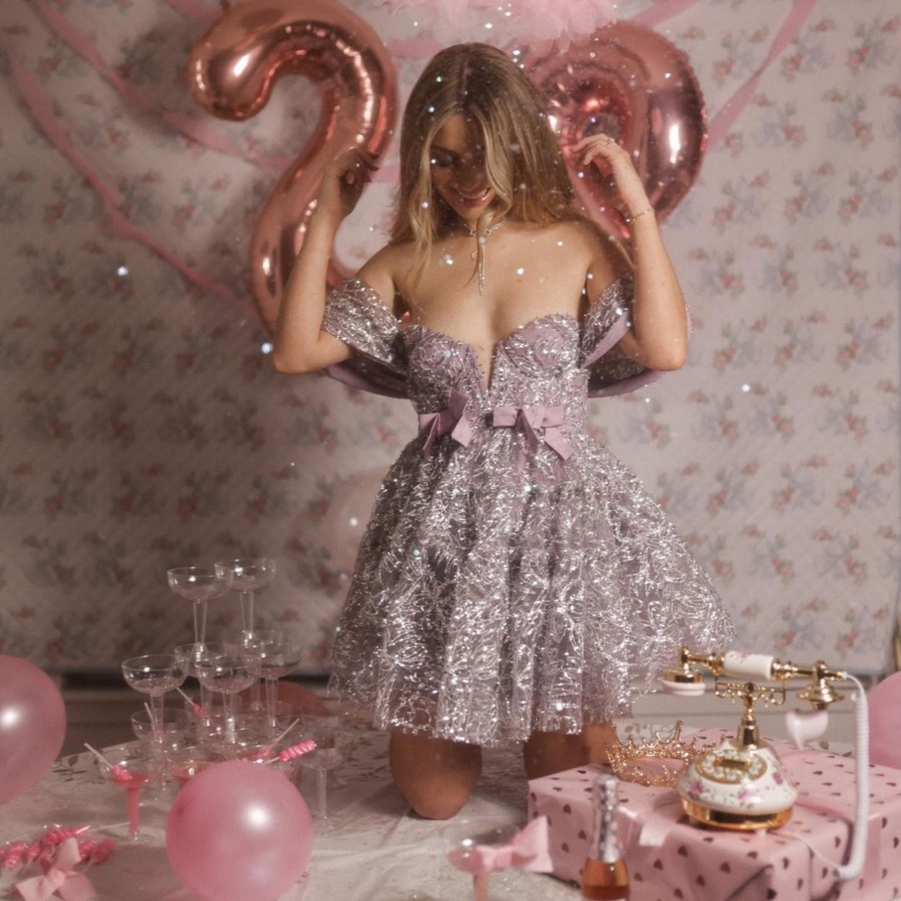 COPY - For love & lemons Brynne Mini Dress